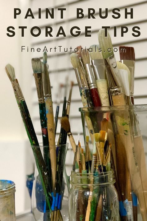 In this guide, learn some brilliant ways to organise your paint brushes, with some space saving tips and advice about how to store paint brushes when travelling or painting outdoors. #paintbrush #paintbrushes #paintbrushstorage #artsupplies #artmaterials #arttutorials #artguides #artsed #learnart #artblog #pleinair #artstudio #artist #painter #paintingsupplies Electric, Cake, Pizzas, Side Table, Electric Griddle, Diy Furniture Projects, Paint Storage, Floors, Dark Floors