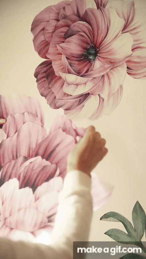 Flowers, Floral, Flores, Big Flowers, Wallpaper, Floral Watercolor, Flower Wall, Mural, Floral Wall