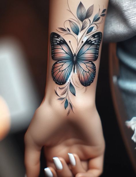 Butterfly Quote Tattoo Ideas, Men’s Flower Tattoo Design, Flower And Butterfly Tattoo Sleeve For Women, Woman Arm Sleeve Tattoo Ideas, Womens Forearm Tattoo Ideas, For Men Tattoo, Tattoo Of Butterflies, Forearm Tattoo Ideas For Women, Most Beautiful Tattoos For Women Unique
