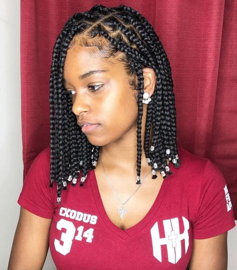 21 Bob Braid Hairstyles You'll Obsess Over for 2020 | Glamour Braided Hairstyles, Box Braids Hairstyles For Black Women, Box Braids Styling, Big Box Braids Hairstyles, African Hair Braiding Styles, Box Braids Hairstyles, African Braids Hairstyles, Latest Hair Braids, Braided Hairstyles For Black Women