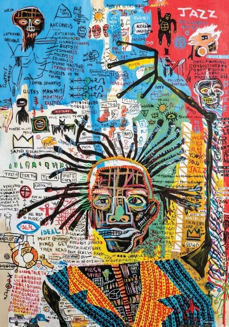 Street Art, Graffiti, Contemporary Art, Collage Art, Jean Michel Basquiat Art, Basquiat Art, Basquiat Paintings, Jean Michel Basquiat, Graffiti Art