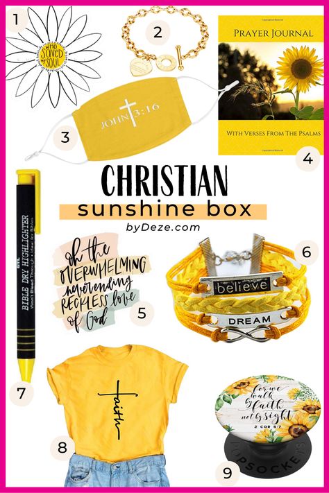 Ideas, Diy, Prayer Box, Faith Gifts, Christian Themed Gifts, Faith Box, Christian Gifts Diy, Themed Gift Baskets, Sunshine Box