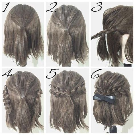 Diy Hairstyles, Hairstyle, Girl Hairstyles, Penteado Cabelo Curto, Peinados Faciles, Peinados, Easy Hairstyles For Long Hair, Coiffure Facile, Capelli