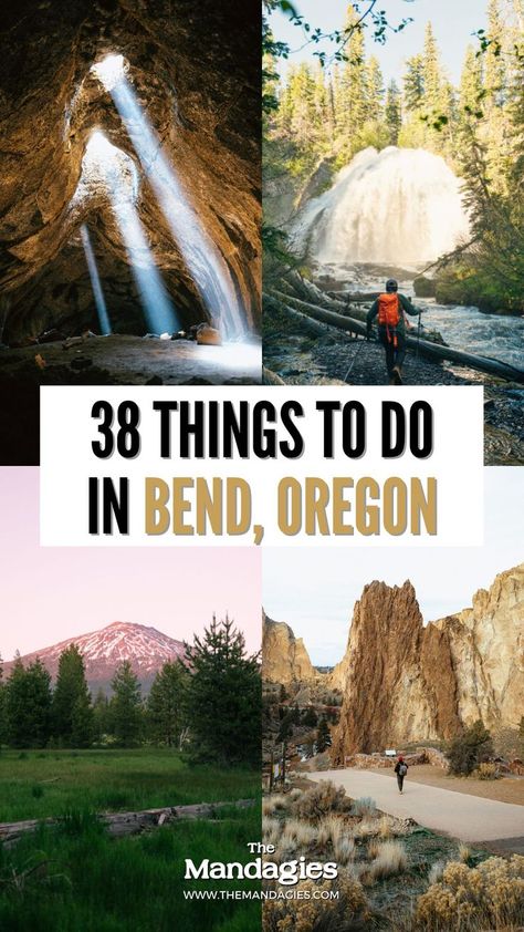 Planning your next summer trip to Bend, Oregon? We've got everything you need! Discover the best Bend summer activities, including hiking Smith Rock State Park, seeing Tumalo Falls, the Newberry National Volcanic Monument, Lava River Cave, and so much more! Oregon Travel, State Parks, Oregon, Pacific Northwest, Oregon Breweries, Places To Visit, Adventurous Things To Do, Adventure Getaway, Beautiful Places To Visit