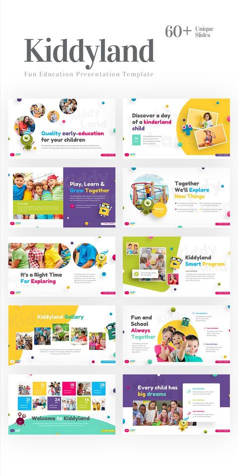 Web Design, Layout, Presentation Layout, Design, Kids Brochures, Education Design, Fun Education, Education Templates, Presentation Slides Design
