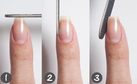 How To File Your Nails Properly Nail Arts, How To Do Nails, Curved Nails, Square Nails, Nail Tips, Manicure And Pedicure, Fun Nails, Natural Nails, Healthy Nails