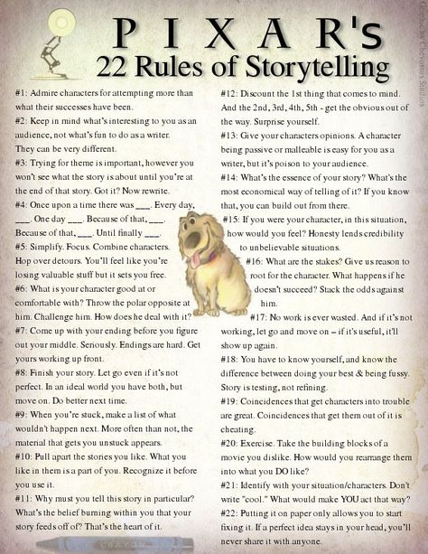 Pixar 22 Rules of Story Disneyland, Writing A Book, Films, Humour, Literatura, The Words, Novel Writing, Fiction, Disney World