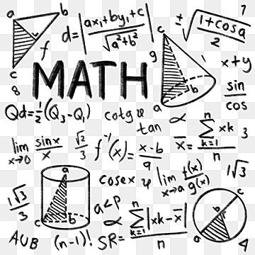 Doodle Art, Doodle, Math Clipart, Math Design, Math Poster, Math Doodles, Math Title Page Ideas, Mathematics Art, Math Doodle Art Ideas
