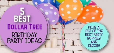 30+ Dollar Tree Birthday Decorations, Supplies, and More! 2023 - Clarks Condensed Birthday, Pound Shops, Decorations, Dollar Tree Birthday, Birthday Decorations, Dollar Tree, Birthday Party, Dollar Stores, 17th Birthday