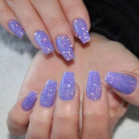 +33 Top Purple Glitter Nails - POLYVORE - Discover and Shop Trends in Fashion, Outfits, Beauty and Home Balayage, Nail Designs, Ongles, Cute Nails, Pretty Nails, Gorgeous Nails, Prom Nails, Red Nails, Nails Inspiration