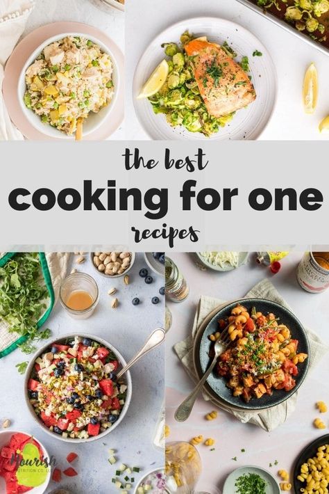 Ideas, Healthy Recipes, Single Serve Meals, Single Serving Meals, Dinner For One, Single Serving Recipes, Recipes For One Person, Simple Meals For Two, Simple Dinner For One