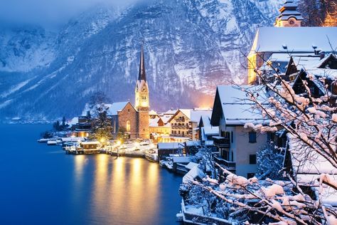 Best Christmas destinations in Europe - Hallstatt Instagram, Trips, Towns, Austria Winter, Christmas Europe Travel, Tourist Sites, Christmas In Europe, Heritage Site, Christmas Destinations