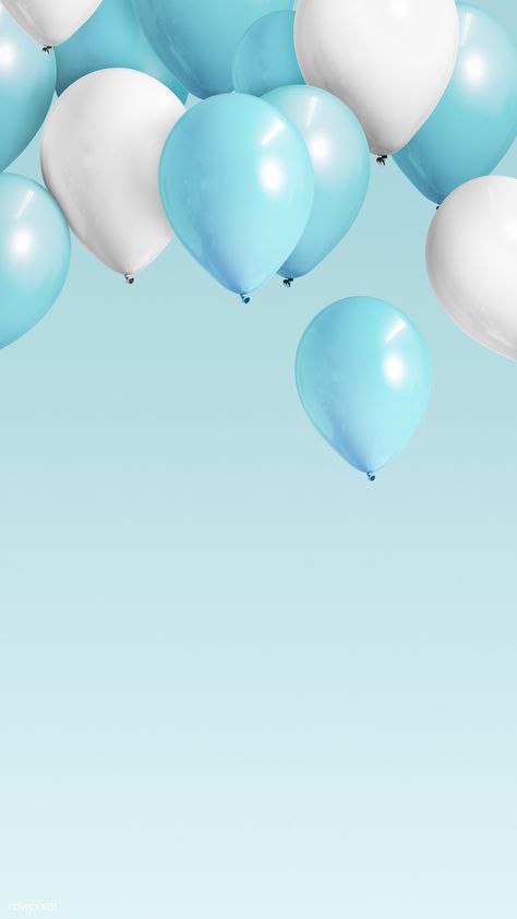 Pastel blue balloons mobile phone wallpaper | premium image by rawpixel.com / HwangMangjoo Backgrounds, Pastel, Phone Wallpaper Pastel, Birthday Background, Phone Wallpaper, Blue Wallpaper Iphone, Blue Balloons, Birthday Wallpaper, Balloon Background