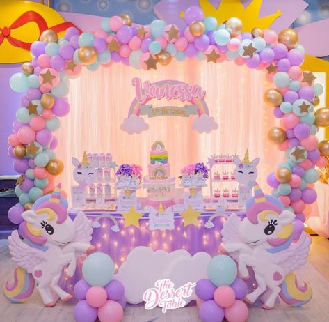 Decoration, Party Ideas, Barbie, Pink Birthday Party, Birthday Party Decorations, Unicorn Birthday Party Decorations, Birthday Party, Unicorn Party Decorations, Unicorn Themed Birthday Party