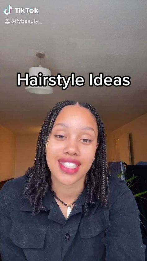 Just a few ideas on what styles you could do with mini braids💕enbracing your natural hair and looking cute at the same time;) Protective Styles, Box Braids, Mini Twists Natural Hair, Box Braids Hairstyles, Natural Hair Box Braids No Extensions, Natural Hair Box Braids, Cute Box Braids Hairstyles, Short Box Braids Hairstyles, Braiding Short Hair
