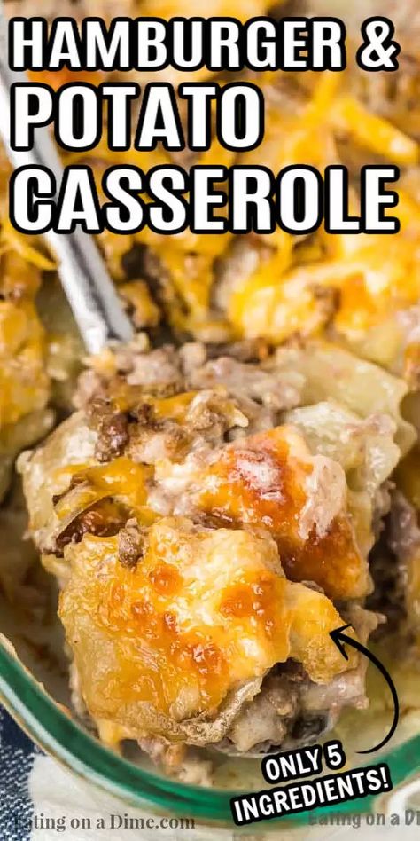 Hamburger Potato Casserole Recipe has everything you need for a great meal. Lots of creamy potatoes and hearty beef make this a hit. Casserole, Hamburg, Pasta, Low Carb Recipes, Hamburger Potato Casserole, Hashbrown Hamburger Casserole, Shredded Potato Casserole, Best Hamburger Casserole Recipes, Easy Hamburger Casserole