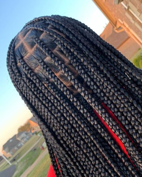 Instagram, Braided Hairstyles, Big Box Braids Hairstyles, Box Braids Hairstyles, Box Braids Hairstyles For Black Women, Protective Hairstyles Braids, Braided Cornrow Hairstyles, Braided Hairstyles For Black Women, Cute Box Braids Hairstyles