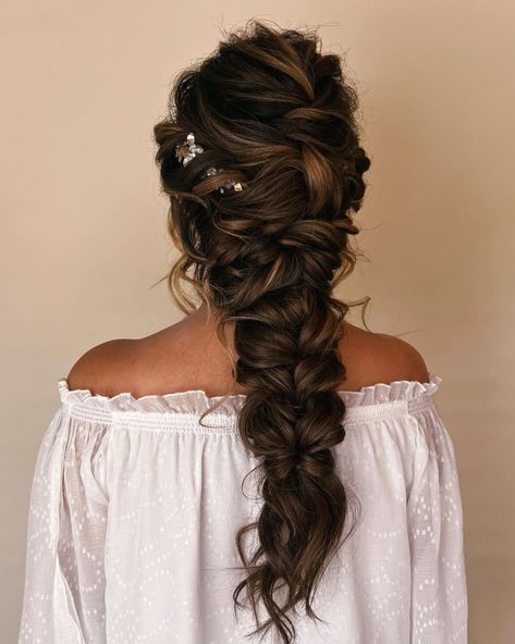 Braided Hairstyles For Wedding, Braided Updo Wedding, Boho Hairstyles For Long Hair, Braided Bridal Hairstyles, Braided Wedding Hairstyles, Braided Updo, Braids For Wedding, Braided Wedding Hair, Braided Ponytail Hairstyles