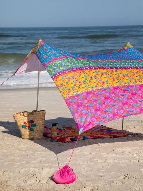 Beach Tent - Multi Border – Natural Life Diy, Camping, Outdoor, Inspiration, Beach Tent, Beach Chairs, Beach Umbrella, Beach Shade, Beach Camping