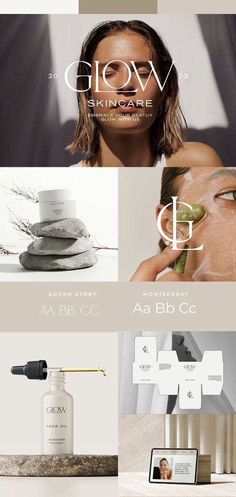 Design, Instagram, Web Design, Skincare Branding, Skin Care Branding Design, Skincare Packaging, Skin Care Brands, Minimalist Skincare, Cosmetics Brands