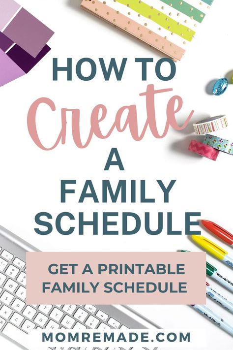 Parenting Tips, Family Schedule Board, Chores For Kids, Organized Mom, Family Schedule, Kids Summer Schedule, Kids Schedule, Family Organizer, Busy Family