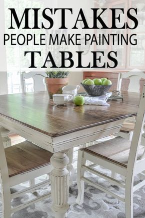 Chalk Paint Dining Table, Paint A Kitchen Table, Chalk Paint Dining Room Table, Refinishing Kitchen Tables, Painted Kitchen Tables, Kitchen Table Makeover, Diy Kitchen Table, Diy Kitchen Decor, Dining Table Makeover Diy