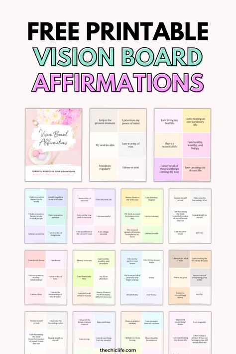 Planners, Art, Parties, Vision Board Affirmations, Affirmation Board, Gratitude Affirmations, Vision Board Manifestation, Prayer Vision Board, Vision Board Questions
