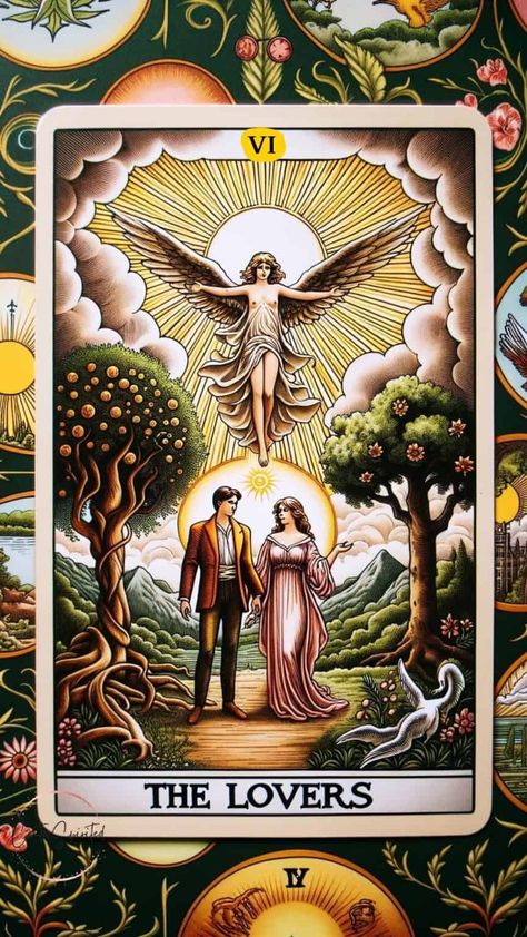 The Lovers Tarot Card Meaning Wicca, Tarot Spreads, Tarot Cards Decks Beautiful, Tarot Card Decks, Tarot Card Meanings, The Lovers Tarot Card, Empress Tarot Card, Tarot Decks, Tarot Meanings