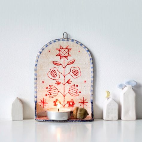 Ordinary Magic on Instagram: “New item ⚡️ Ceramic wall altar shelf • candle holder • wall sconce • inspired by Slavic embroidery✨ Link to Etsy in bio Давно, давно хочу…” Crafts, Inspiration, Decoration, Ceramic Pottery, Ceramics Ideas Pottery, Ceramic Candle, Clay Pottery, Candle Holder Wall Sconce, Candle Shrine