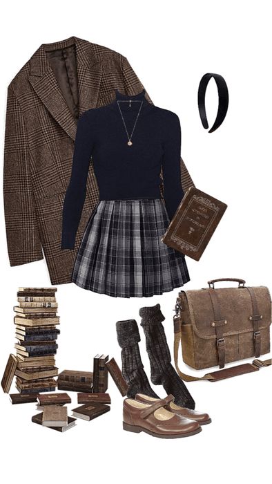 Going To The Bookstore Outfit, Coffee Style Fashion, Academia Aesthetic Clothing, Season Of The Witch Aesthetic Outfit, Academia Aesthetic Outfit Winter, Library Clothes Aesthetic, Fairytale Casual Outfits, Winter 2023 Outfit Ideas, Corporate Dark Academia