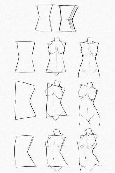 How To Draw Bodies, Drawing Body Poses, Side View Drawing, Drawing Heads, Body Drawing Tutorial, Drawing Anime Bodies, Body Reference Drawing, How To Draw Anatomy, Body Drawing