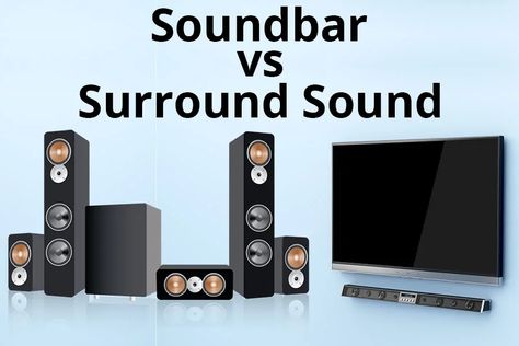 Soundbar vs Surround Sound: Which Is Better For You? Home Entertainment, Ideas, Sound Bar, Sound System, Surround Sound Systems, Surround Sound Speakers, Sound Quality, Surround Sound, Surround Sound Ideas