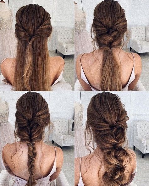 We always get much inspiration from DIY wedding ideas and today in this post we will get into wedding hairstyles. No matter your hair is long or short, your Gaya Rambut, Rambut Dan Kecantikan, Haar, Peinados, Coiffure Facile, Hochzeit, Capelli, Long Hair Video, Chignon
