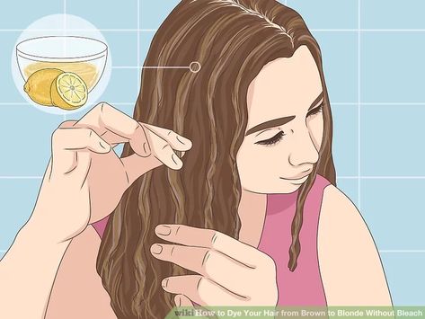 3 Ways to Dye Your Hair from Brown to Blonde Without Bleach Rapunzel, Life Hacks, Bleached Hair, How To Bleach Hair, How To Dye Hair At Home, Bleaching Your Hair, Bleaching Hair, How To Lighten Brown Hair, Bleaching Hair At Home