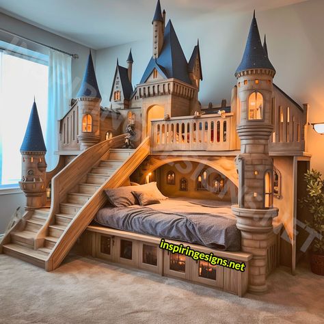 These Giant Harry Potter Hogwarts Castle Kids Beds Bring the Wizarding World To Your Bedroom! – Inspiring Designs Disney, Harry Potter, Child's Room, Harry Potter Bedroom Decor, Harry Potter Room Decor, Castle Bed, Harry Potter Inspired Bedroom, Kids Room, Harry Potter Room