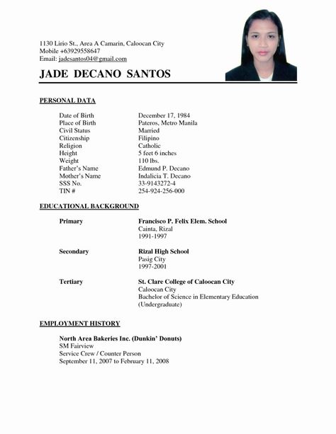 Basic Resume Examples Easy Resume Example For Simple Filipino Resume Format Theomegaca - wikiresume.com Thesis Statement, Job Resume Examples, Good Resume Examples, Resume Examples, Best Resume Format, Essay Writing, Job Resume Format, Job Resume, Resume Format Examples