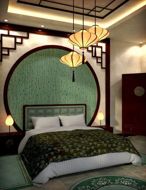 Modern Chinese Bedroom. Love the idea of the dark crown molding and the accents on the corners of the walls Ikea, Home Décor, Interior, Modern Chinese Bedroom, Chinese Bedroom, Japanese Style Bedroom, Bedroom Interior, Asian Home Decor, Japanese Bedroom