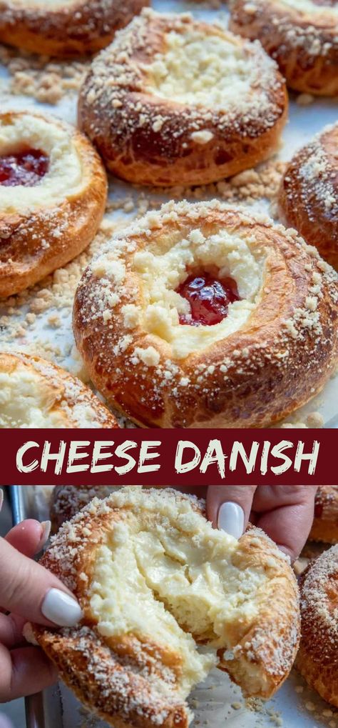 Breads, Brioche, Muffin, Dessert, Desserts, Brunch, Snacks, Cheese Danish Recipe, Cheese Danish