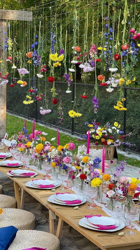 Brunch, Floral, Floral Garden Party, Flower Party Decorations, Tea Party Garden, Flower Table, Flower Party, Table Flowers, Floral Party