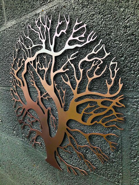 Metal, Metal Art, Metal Tree Wall Art, Metal Wall Sculpture, Metal Wall Art, Metal Tree, Metal Wall Art Decor, Tree Sculpture, Wall Sculptures