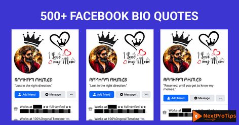500+ Cool Facebook Bio Quotes to Make Profile Attractive in 2024 Social Media, Facebook Bio Quotes, Facebook Bio, Facebook Profile, Facebook, Bio Quotes, Bio, Stylish Text, Committed Relationship