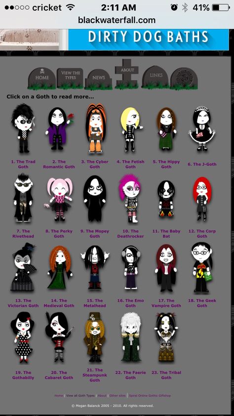 Types of goths Punk, Gothic Fashion, Gothic, Emo Style, 90s Grunge, Goth Subculture, Gothabilly, Gothic Outfits, Punk Goth