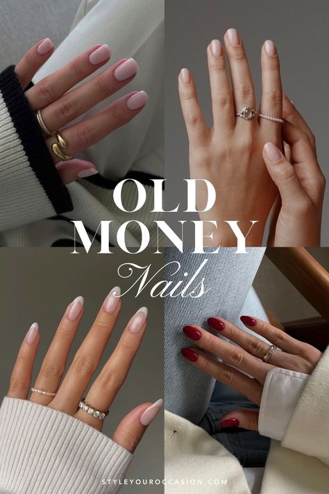 Are you looking for old money nails ideas? You’ll love this list of elegant and classy nails with a luxury old money aesthetic. See short and long nails, classic red and elevated nude nails, almond shape, square, and more nail design ideas! Design, Manicures, Outfits, Wardrobes, Classy Gel Nails, French Tip Nails, Classic Nail Designs, Classy Nail Designs, Short Square Nails