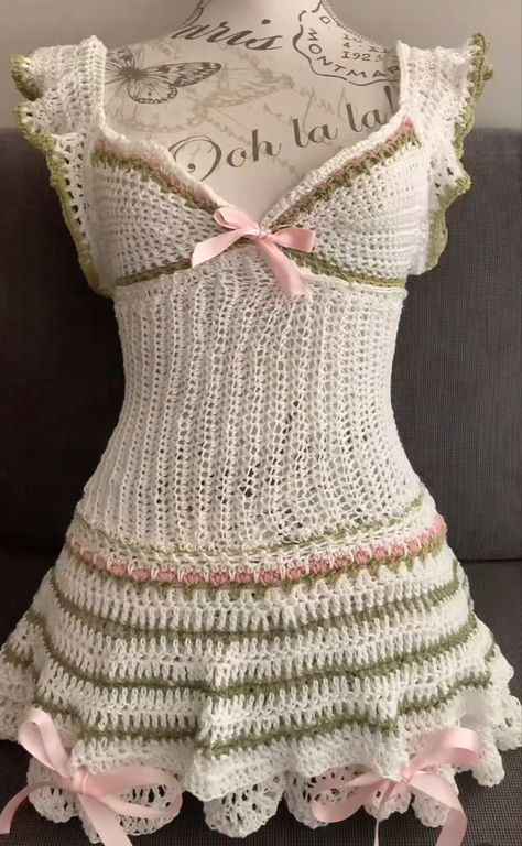 Tops, Crochet, Crochet Dress, Crochet Clothing And Accessories, Crochet Fashion Patterns, Crochet Clothes, Crochet Top, Crochet Fashion, Knit Crochet