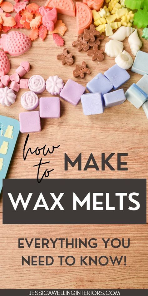 Learn to make quick & easy wax melts with this simple tutorial! You can use paraffin or soy wax and any colors, shapes, and fragrances you like. Diy, Bath, Melting Wax For Candles Diy, Homemade Scented Candles, Best Wax Melts, Diy Wax Melts, Scented Wax Melts, Scented Wax, Wax Melts Recipes