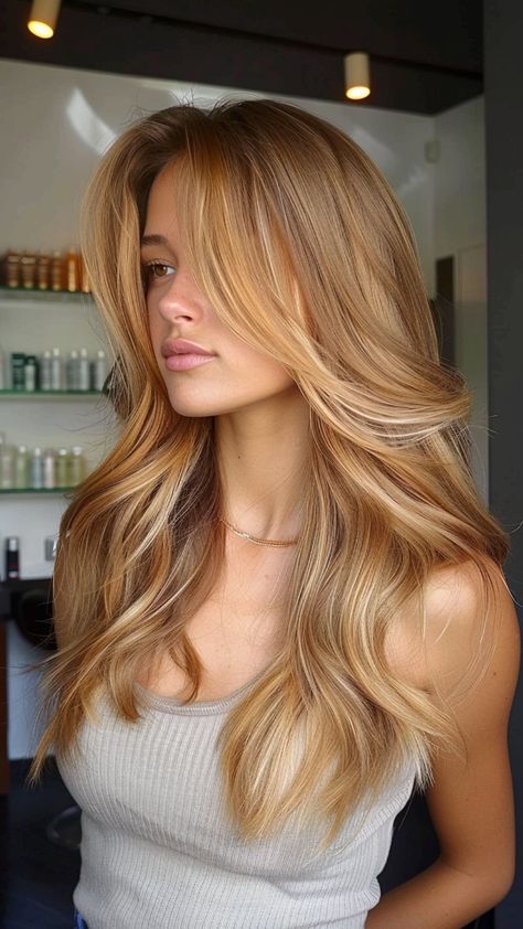 25 Exquisite Dirty Blonde Hair Color Ideas Balayage, Blondes, Carmel Hair Color Honey Golden, Shades Of Blonde, Reddish Blonde Hair, Honey Blonde Highlights, Honey Hair Color Caramel Golden, Carmel Blonde Hair, Honey Blonde Hair