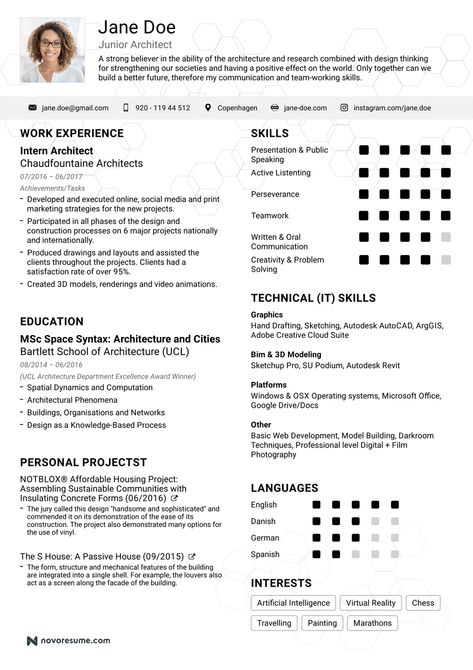 Architect Resume Example [2019] - Update Yours In 5 Minutes Architect Resume, Architecture Resume, Resume Writing Services, Job Resume Format, Job Resume Examples, Resume Objective Examples, Job Resume, Resume Writing, Basic Resume Examples