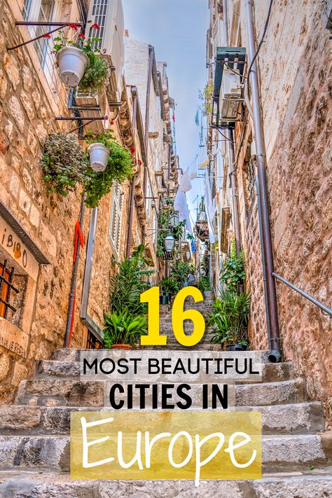 Having visited 25 countries in Europe, I have been lucky to experience many of its enchanting Old Towns firsthand. While the major cities in Europe certainly have plenty to offer to tourists, I wanted to highlight some of my favorite smaller cities as well. Based on my travels across this continent, I have put together a list of the 16 most beautiful cities in Europe! European Travel, Backpacking Europe, Wanderlust, Destinations, Europe Destinations, Trips, Tours, Best Cities In Europe, Best Countries In Europe