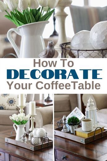 Home Décor, Upcycling, How To Decorate Coffee Table, Coffee Table Tray Decor Living Rooms, Decorating Coffee Tables, What To Put On A Coffee Table, How To Style Coffee Table, Farmhouse Coffee Table Decor Trays, Decor For Coffee Table