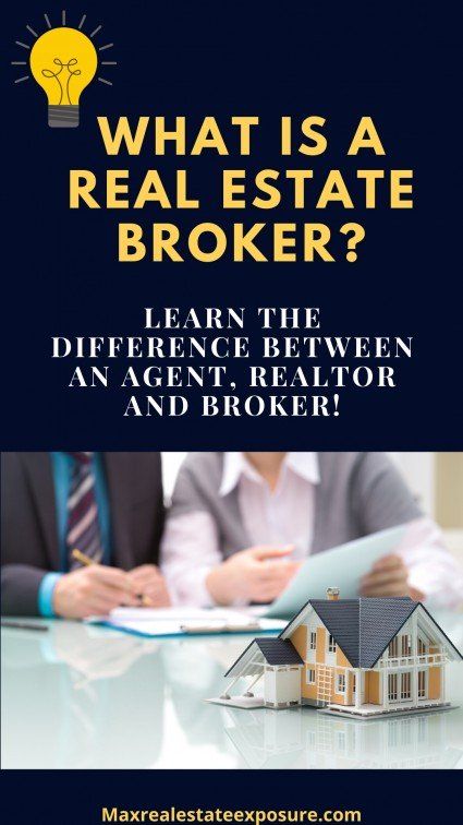 What is a Real Estate Broker? See The Difference Between an Agent, Realtor, and Real Estate Broker. Real Estate Brokers are Different From Both Real Estate Agents and Realtors: https://www.maxrealestateexposure.com/real-estate-agents-realtors-brokers/ Real Estate Tips, Real Estate Broker, Real Estate Advice, Real Estate Business, Real Estate Investing, Real Estate Information, Real Estate Articles, Real Estate Development, Real Estate Office